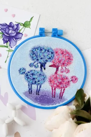 High Quality Cross-stitch kit Sweet couple AHM-035