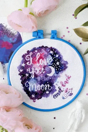 Cross-stitch kit To the moon and back AHM-034 Limited Offer