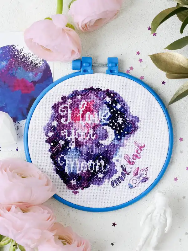 Cross-stitch kit To the moon and back AHM-034 Limited Offer