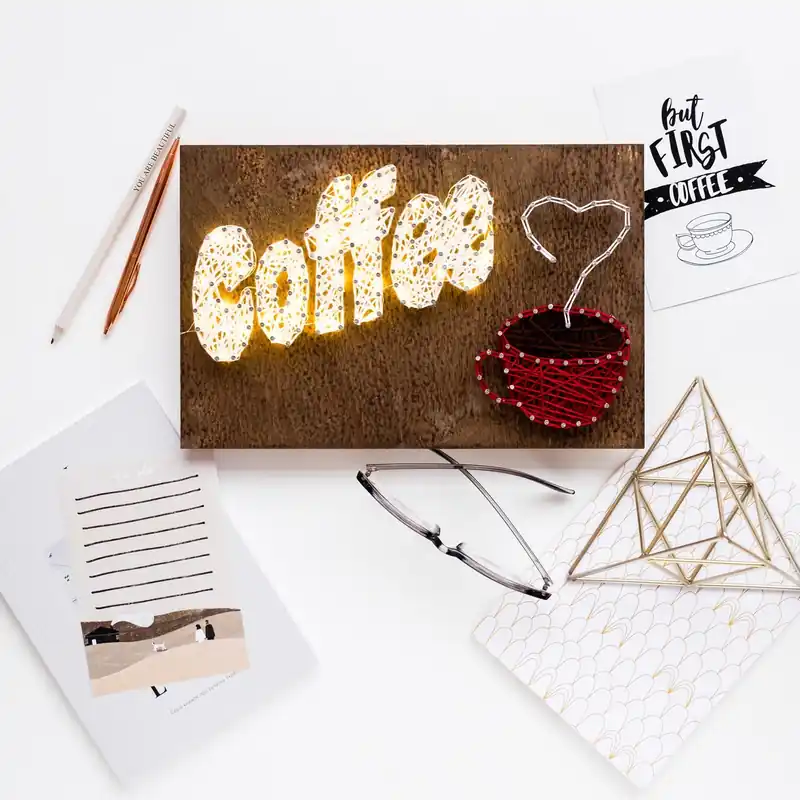 Buy Today Creative Kit/String Art Coffee ABC-012