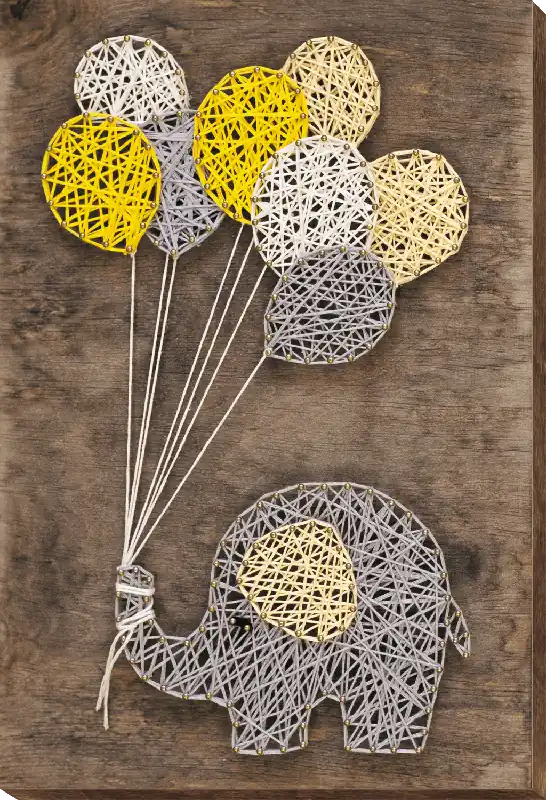 Budget Creative Kit/String Art Elephant ABC-003