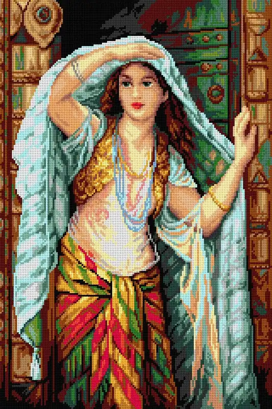 Gobelin canvas for halfstitch without yarn after William Clark Wontner - Lady of Baghdad 2970Q Wholesale
