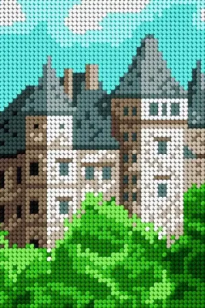 Price Cut Gobelin canvas for halfstitch without yarn Castle 1292F