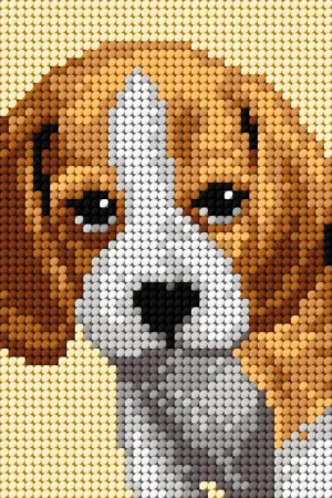 Sale Gobelin canvas for halfstitch without yarn Beagle 2720D