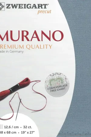 New Arrival Precut Zweigart Murano 32 count Blue Cloud 3984/5106
