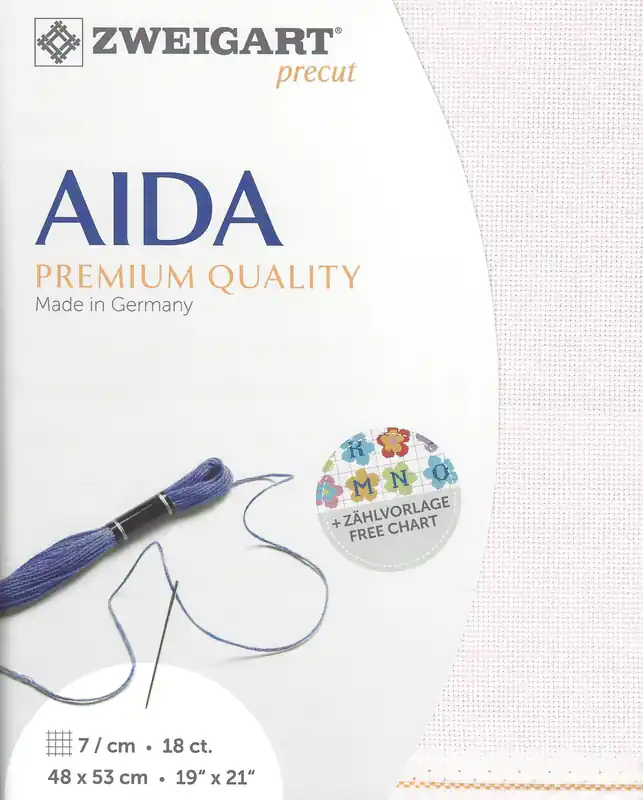 Precut Zweigart Fein-Aida 18 count Dusty Rose 3793/443 Hassle-Free Returns