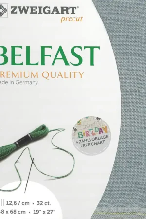 Precut Zweigart Belfast 32 count Pearl Smoky 3609/778 Holiday Sale