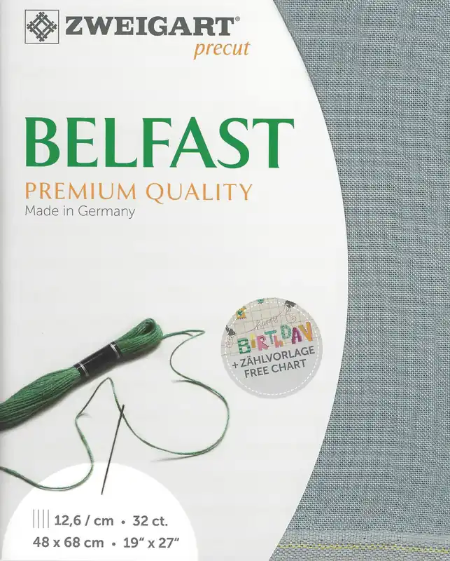Precut Zweigart Belfast 32 count Pearl Smoky 3609/778 Holiday Sale