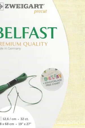 Precut Zweigart Belfast 32 count Sand Vintage 3609/2349 Final Sale