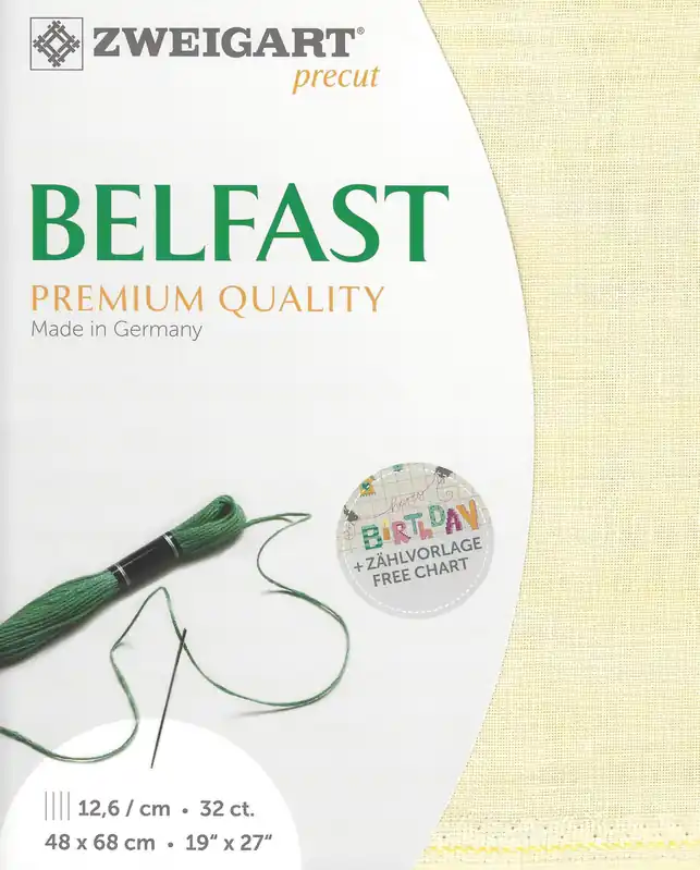 Precut Zweigart Belfast 32 count Sand Vintage 3609/2349 Final Sale