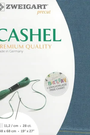 Limited Edition Precut Zweigart Cashel 28 count Blue Spruce 3281/578
