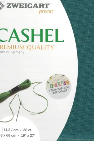 Luxury Precut Zweigart Cashel 28 count Moroccan Blue 3281/5153