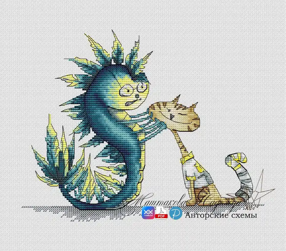 Factory Price Monster 2 - PDF Cross Stitch Pattern