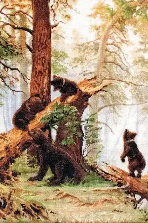 Low Price Morning in a Pine Forest B452L Counted Cross-Stitch Kit