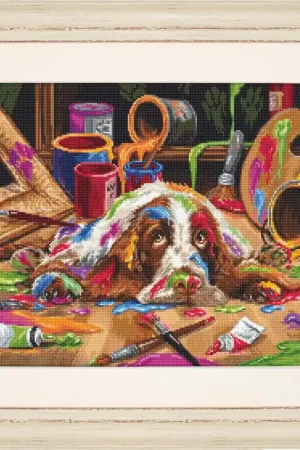 Puppy Picasso B2415L Counted Cross-Stitch Kit Top Pick