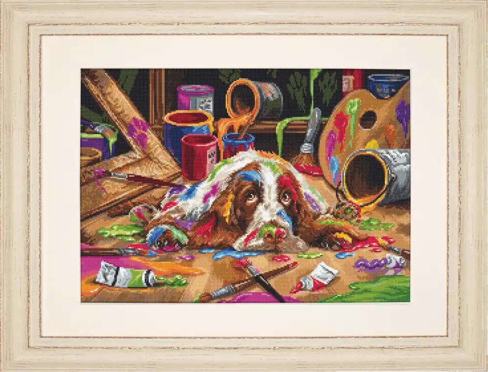 Puppy Picasso B2415L Counted Cross-Stitch Kit Top Pick