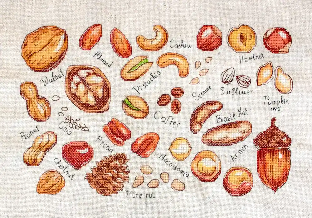Nuts & seeds B1165L Counted Cross-Stitch Kit Limited Edition