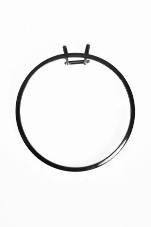 Professional Grade Large Spring Metal Embroidery Hoop Nurge 160-1 Deep Black