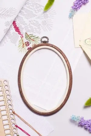 Oval Flexi Hoop Nurge 230-8 Woodgrain Price Cut