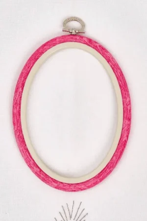 Flash Sale Oval Flexi Hoop Nurge 230-7 Pink