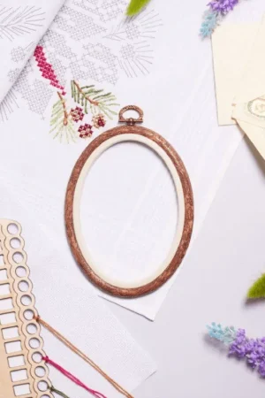 Oval Flexi Hoop Nurge 230-6 Woodgrain In Demand