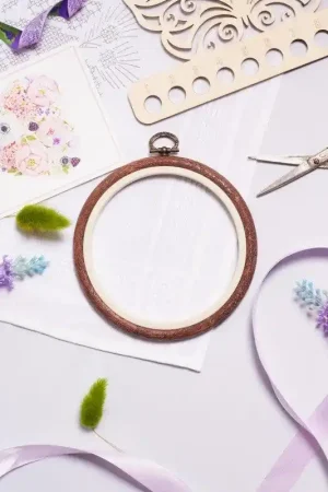 Round Flexi Hoop Nurge 230-2 Woodgrain Direct From Manufacturer