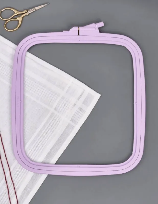 Price Cut Plastic Square Hoop Nurge 170-13 Pastel Lilac