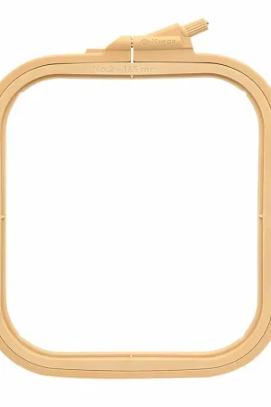 Exclusive Plastic Square Hoop Nurge 170-12 Coffee Brown