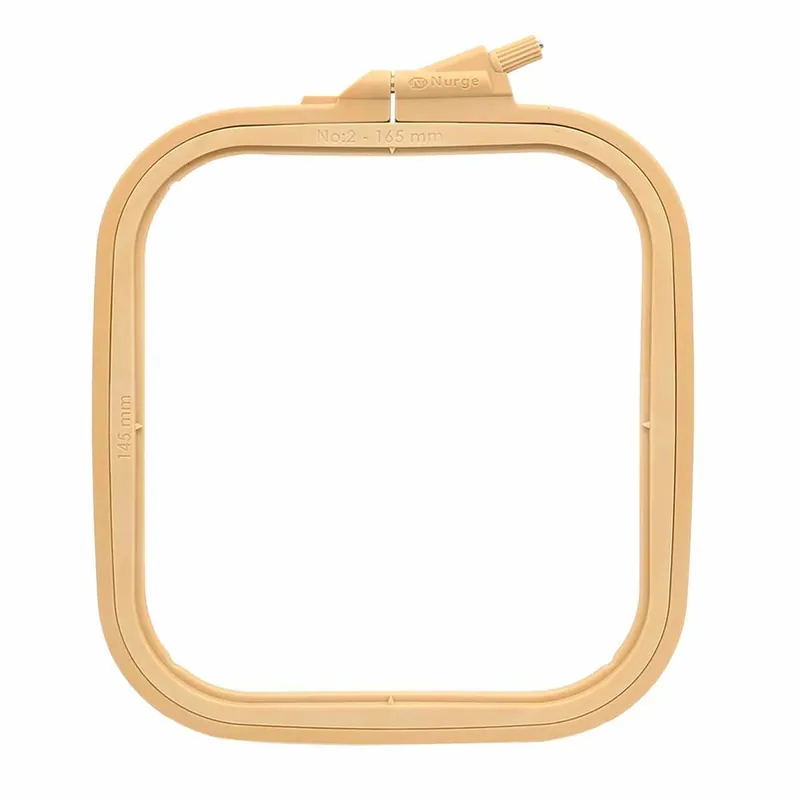 Exclusive Plastic Square Hoop Nurge 170-12 Coffee Brown