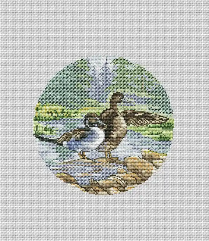Wild Ducks - PDF Cross Stitch Pattern Certified