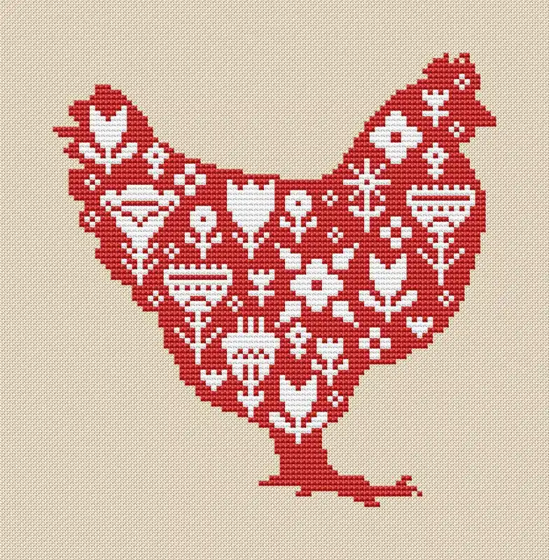 Easter Chicken 1 - PDF Cross Stitch Pattern Best Choice