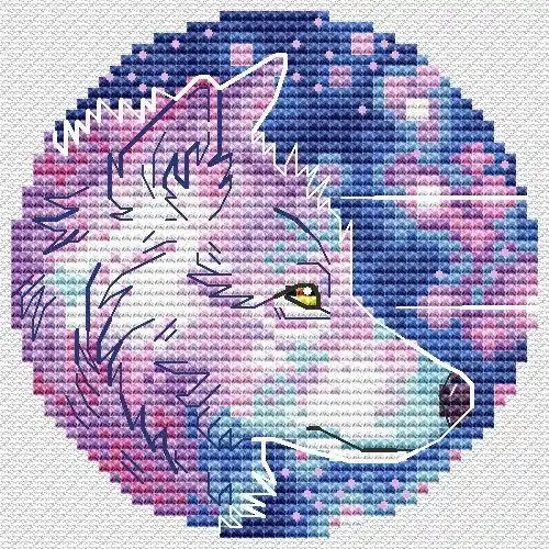 Instant Buy Wolf 1 - PDF Cross Stitch Pattern