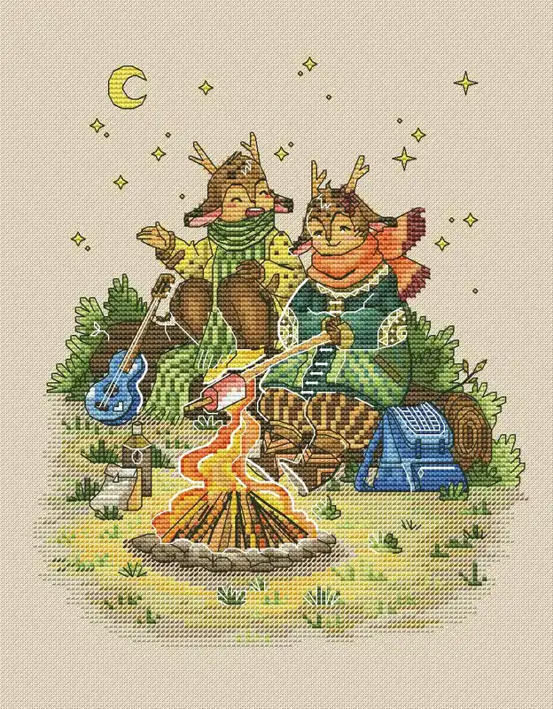 Autumn Deer - PDF Cross Stitch Pattern Save Now