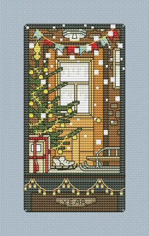 Final Sale Christmas Card 11 - PDF Cross Stitch Pattern