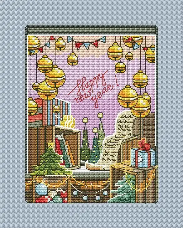 Best Choice Christmas Card 2 - PDF Cross Stitch Pattern