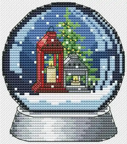 Snow Globe 4 - PDF Cross Stitch Pattern Shop Now