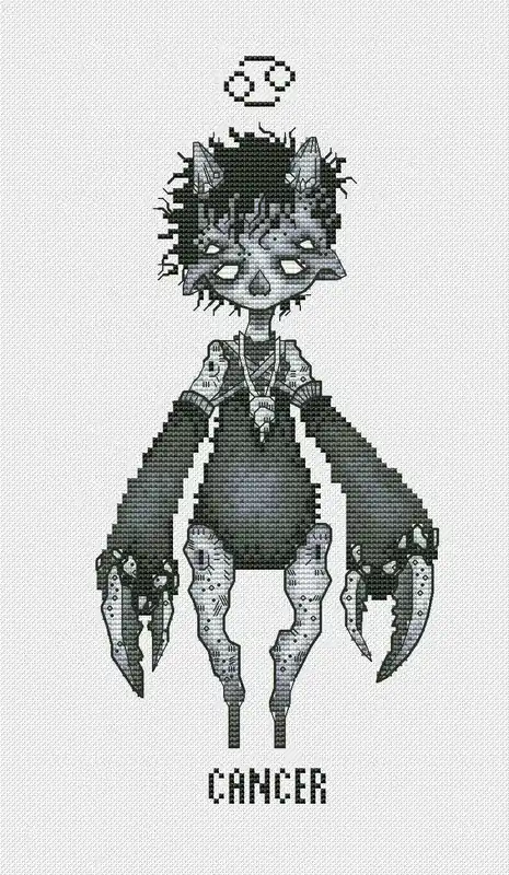 Horoscope. Cancer - PDF Cross Stitch Pattern Place Order