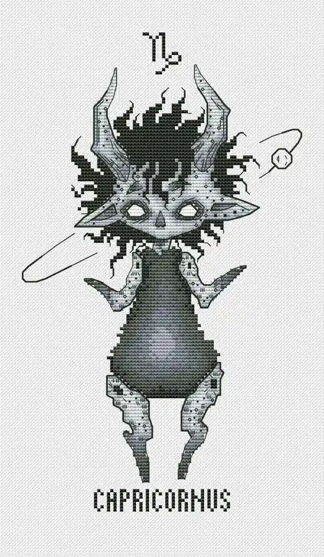 Horoscope. Capricorn - PDF Cross Stitch Pattern Exclusive
