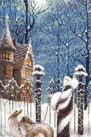 Best Choice M-497C Counted cross stitch kit "Frosty morning"