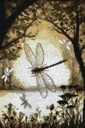 Cross-stitch kit M-298C "Happiness on the bronze wings" Exclusive