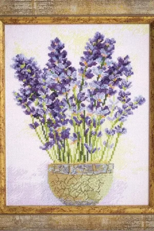 Cross-stitch kit M-277C "Lavender" Luxury