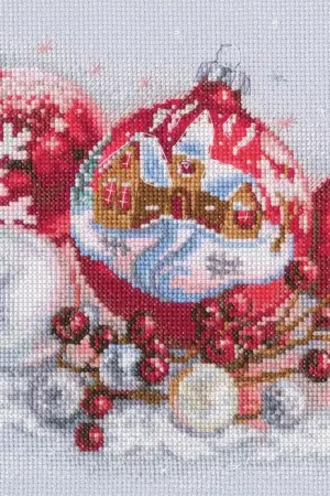 Premium Christmas balls M921 Counted Cross Stitch Kit