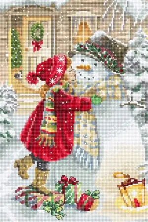 Winter playtime L8057 Counted Cross Stitch Kit Modern