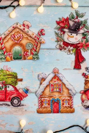 Christmas Ornaments Kit L8055 Counted Cross Stitch Kit Top Pick