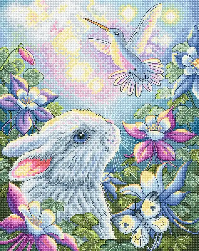 Modern Summer Splendor L8054 Counted Cross Stitch Kit