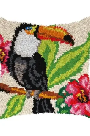 Discount Latch hook cushion kit "Toucan"