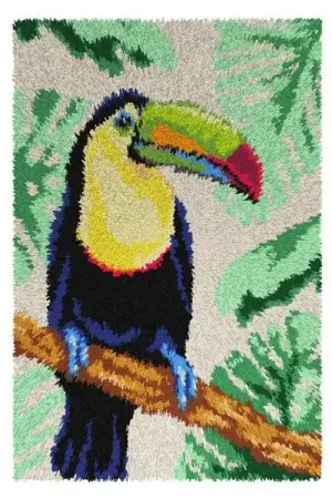 Money Back Guarantee Latch hook rug kit "Toucan"