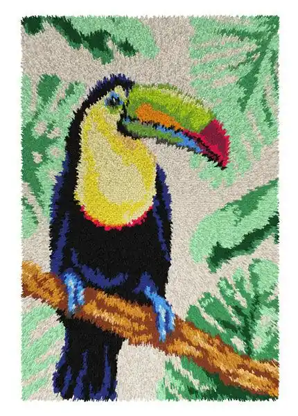 Money Back Guarantee Latch hook rug kit "Toucan"