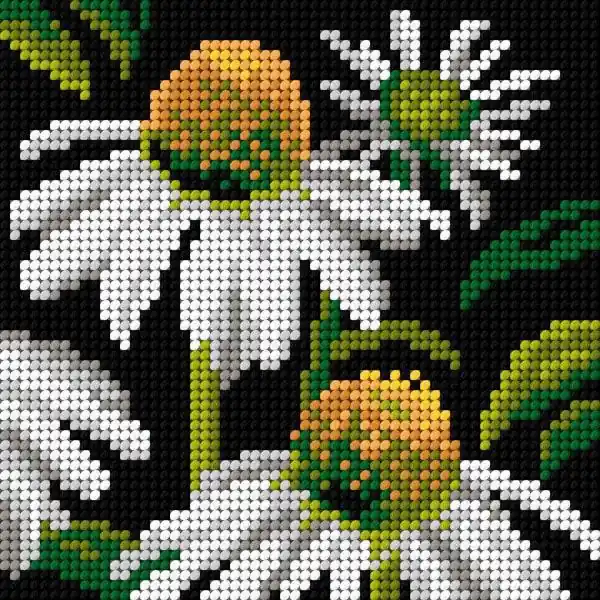 Gobelin canvas for halfstitch without yarn Echinacea Markdown