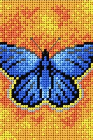 Gobelin canvas for halfstitch without yarn Peacock Butterfly Best Seller